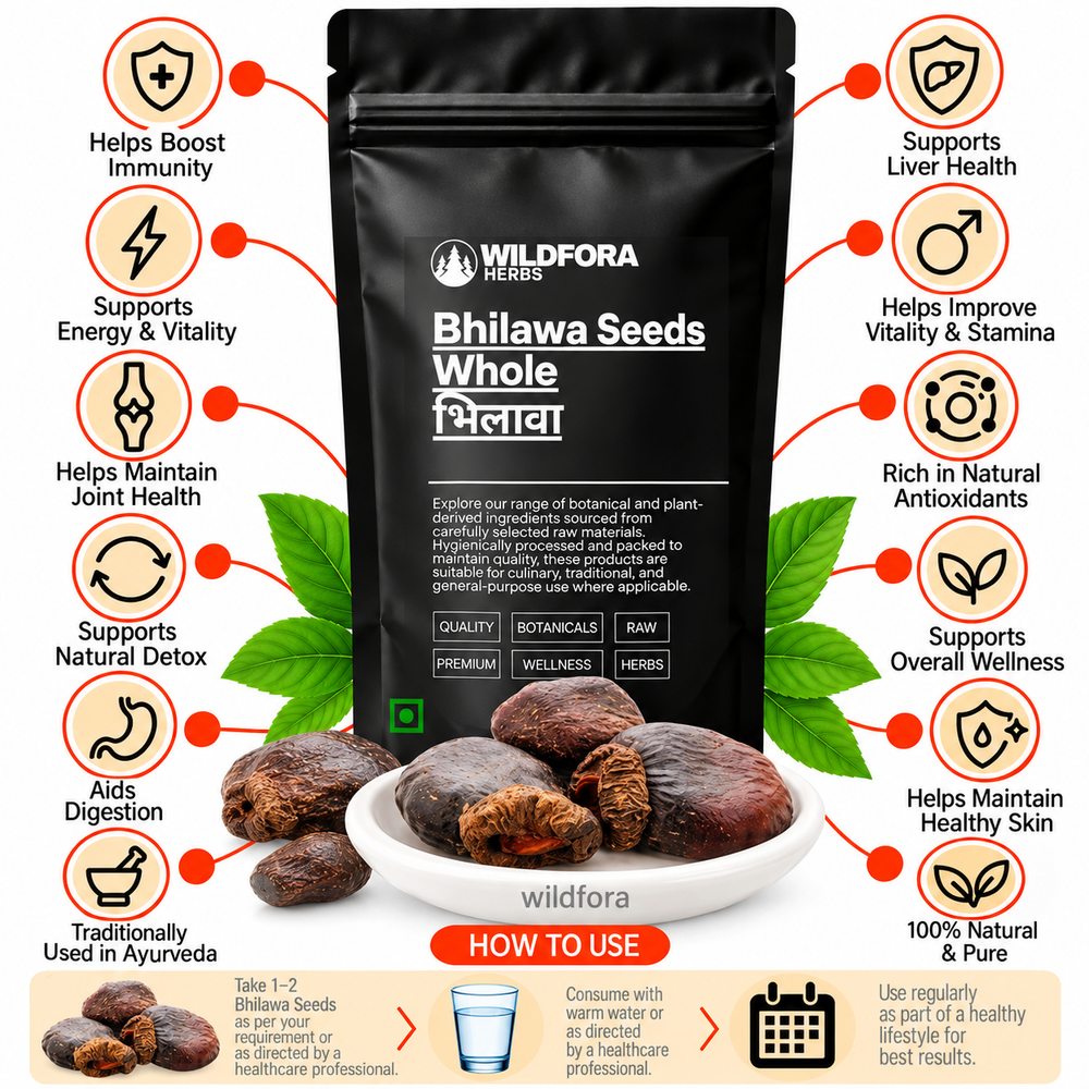 Bhilawa Seeds Whole Semecarpus Anacardium Herbal Seeds Benefits