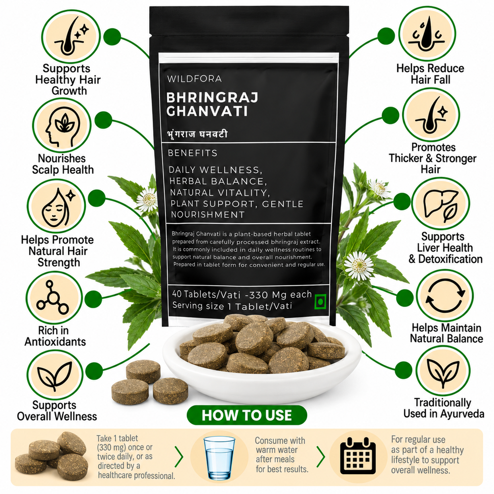 Bhringraj Ghanvati | Bhringraj Vati | Eclipta prostrata Benefits