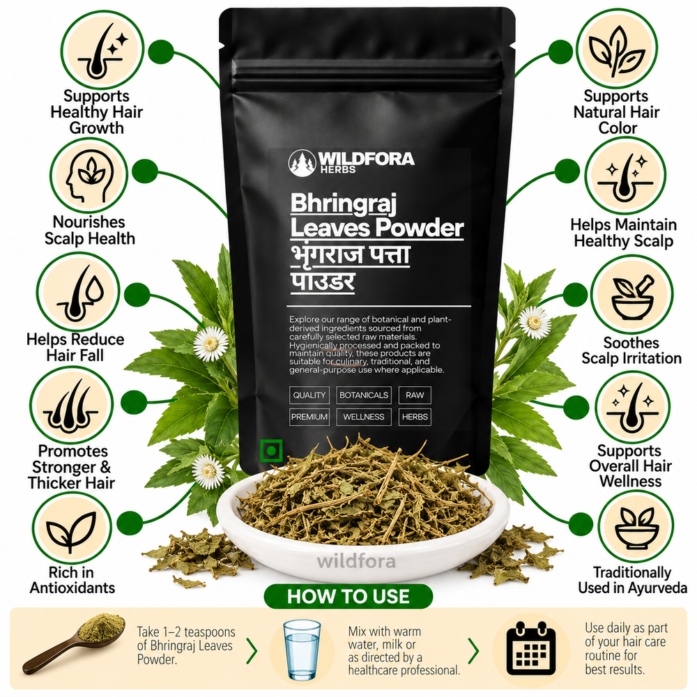 Bhringraj Leaves Powder Eclipta Alba | Bhringraj Leaf Herbal Powder Benefits