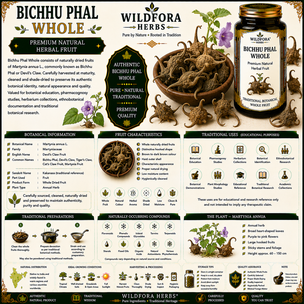 Bichhu Phal Whole Devils Claw Herbal Fruit Natural