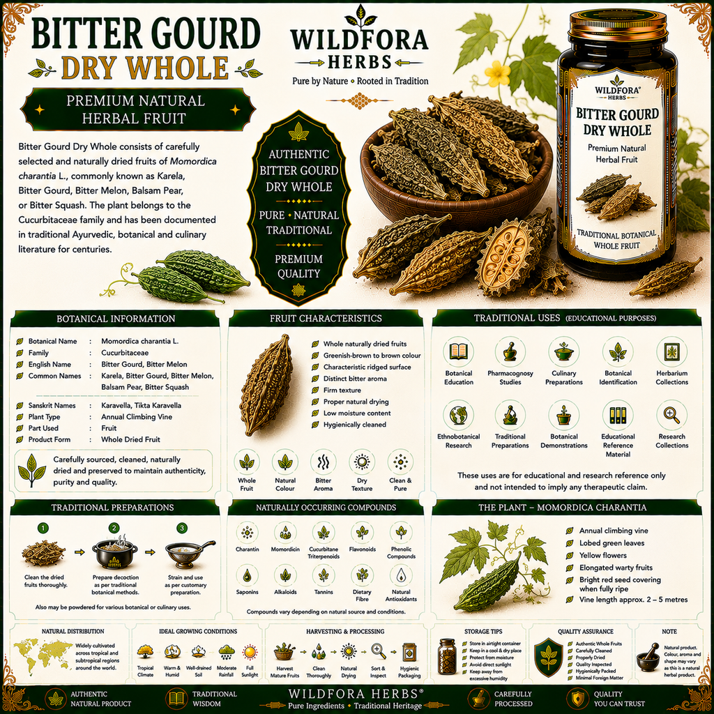 Bitter Gourd Dry Whole Momordica Charantia Karela Herb
