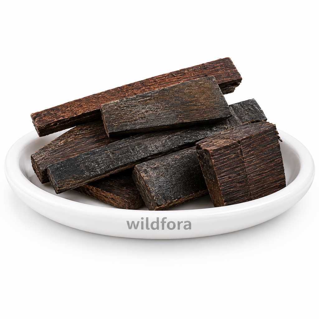 Black Agar Whole (Aquilaria agallocha) - Premium Natural Agarwood | Botanical Wood Material
