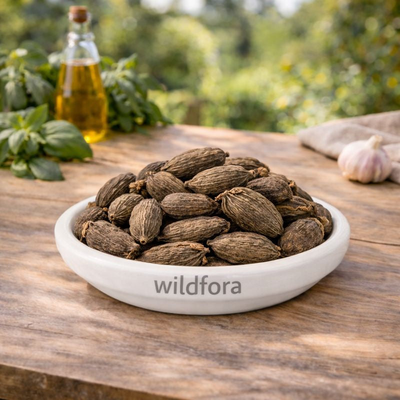 Black Cardamom Whole Amomum Subulatum Natural Spice