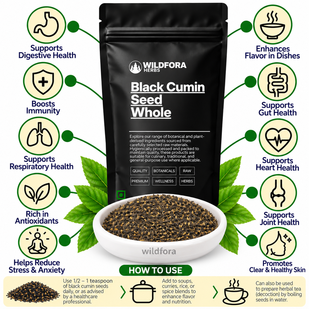 Black Cumin Seed Whole Kala Jeera Kali Jiri Natural Seeds Benefits