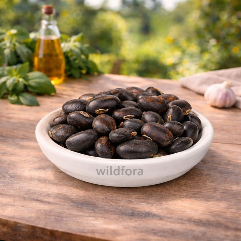 Kavach Beej Black Whole (Mucuna pruriens) - Premium Natural Black Velvet Bean Seeds | Botanical Raw Material
