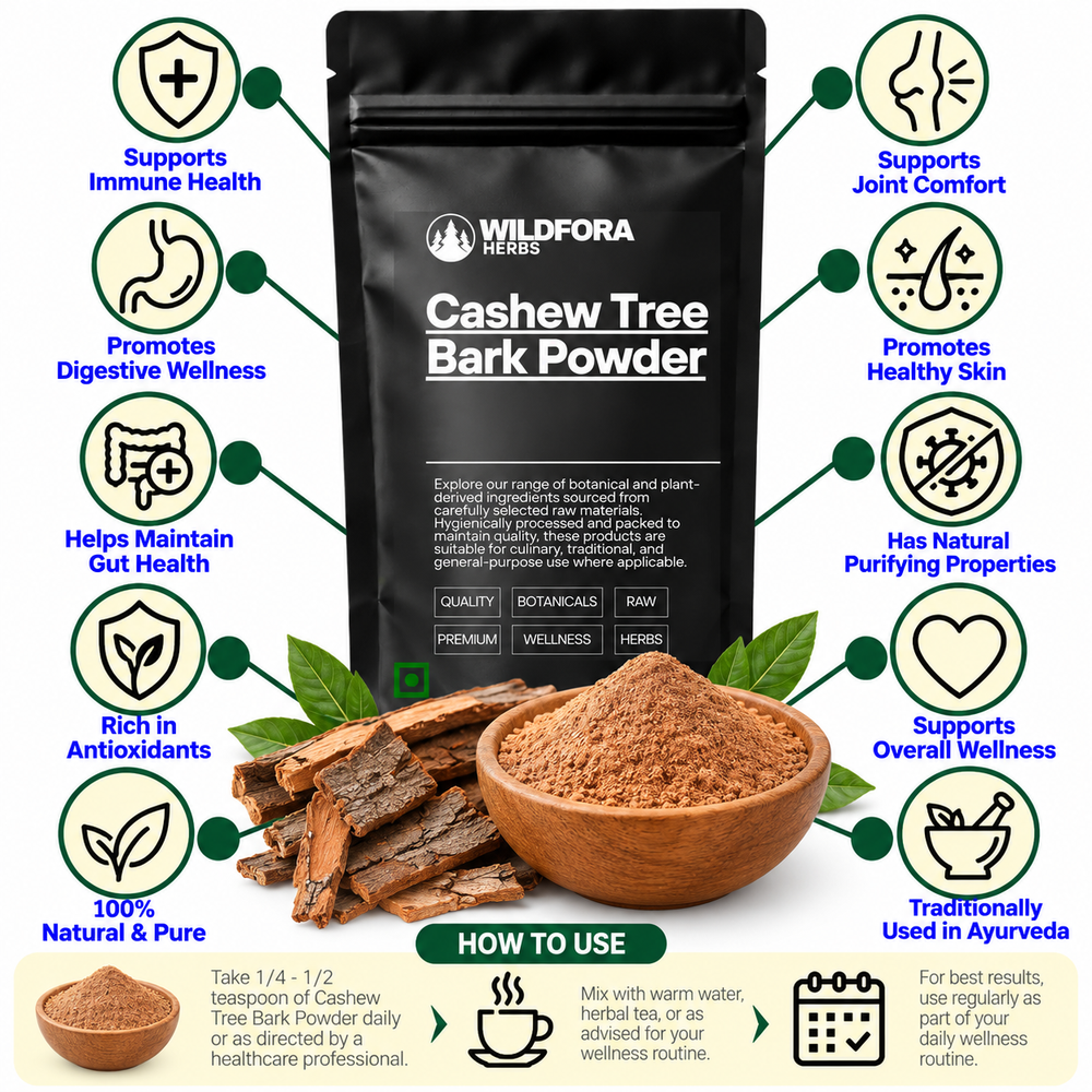 Cashew Tree Bark Powder Anacardium Occidentale | Herbal Bark Powder Benefits