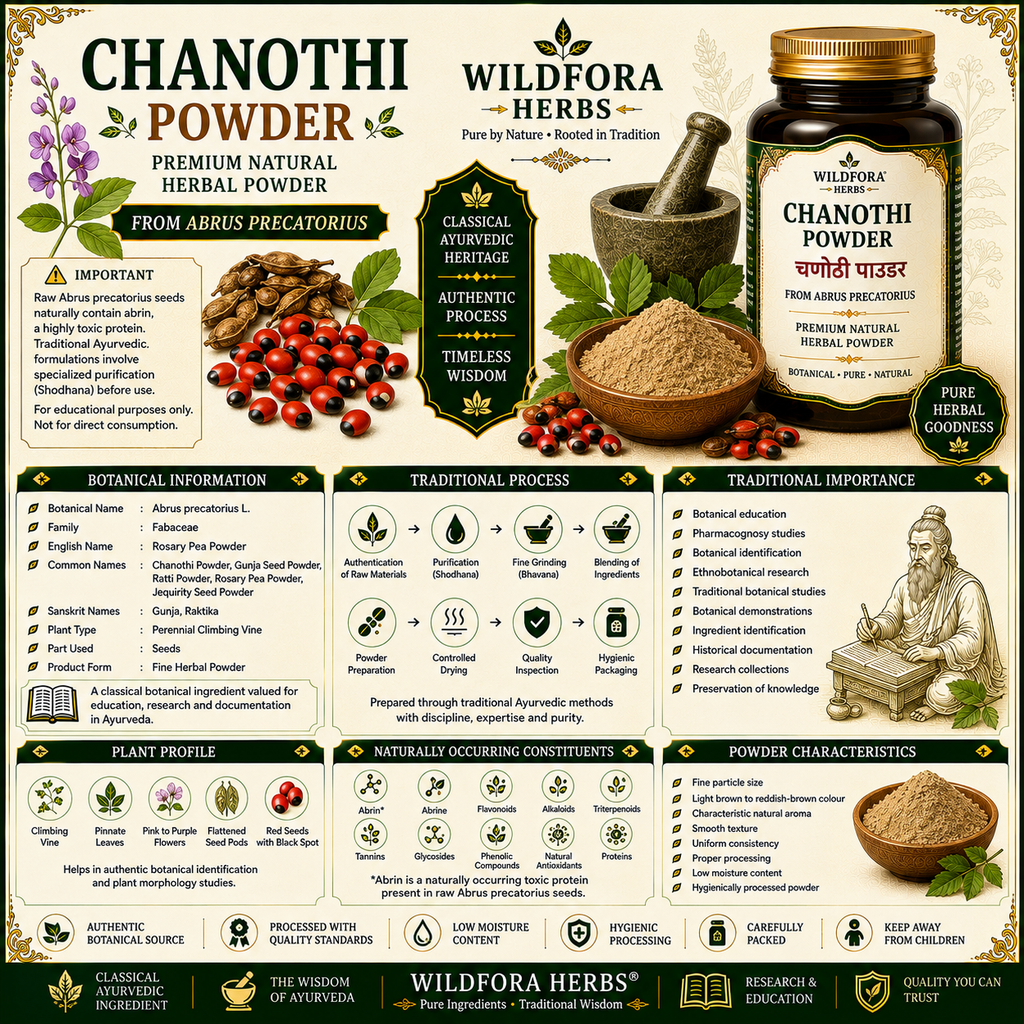 Chanothi Powder Abrus Precatorius | Gunja Seed Herbal Powder