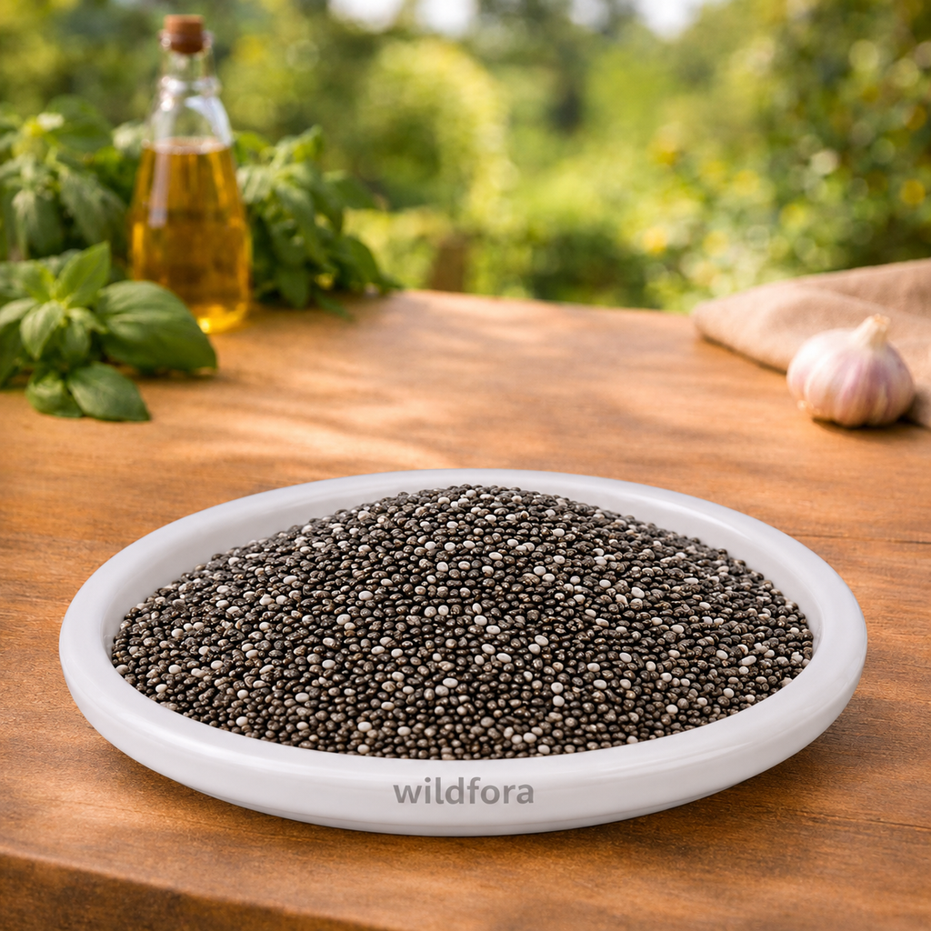 Chia Seeds Whole (Salvia hispanica) - Premium Natural Superfood Seeds | Food Grade Ingredient