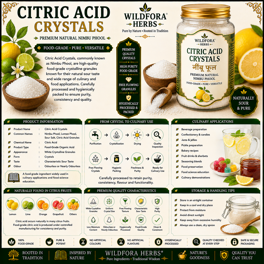 Citric Acid Crystals Natural Nimbu Phool Lemon Phool