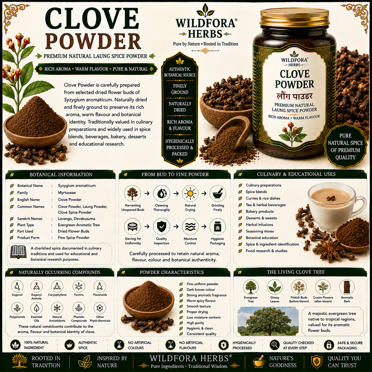Clove Powder Syzygium Aromaticum | Laung Spice Powder