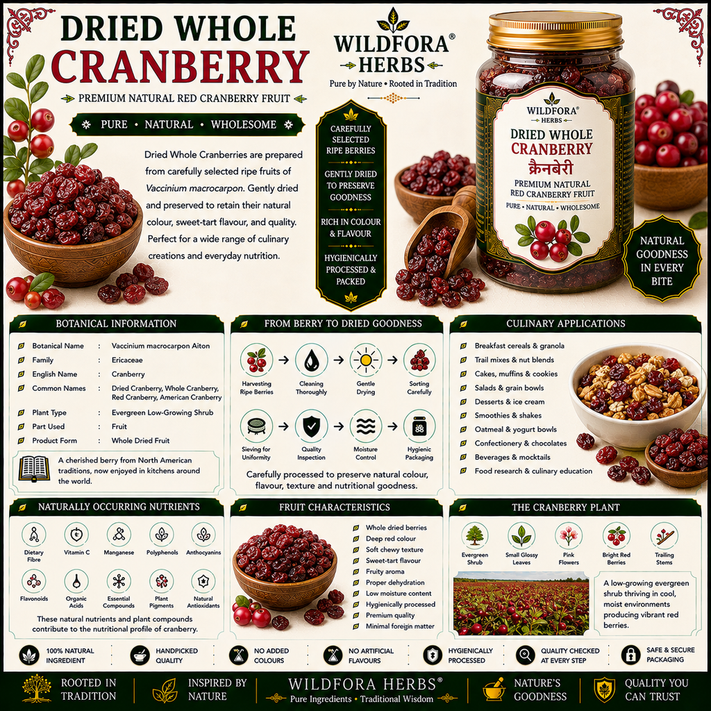 Cranberry Dried Whole Red Cranberry Natural Fruit