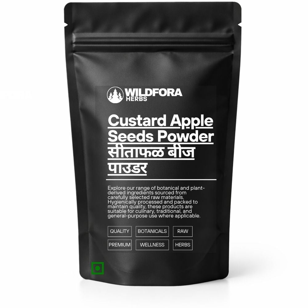 Custard Apple Seed Powder (Annona squamosa) - Premium Sitaphal Seed Powder | Natural Botanical Ingredient
