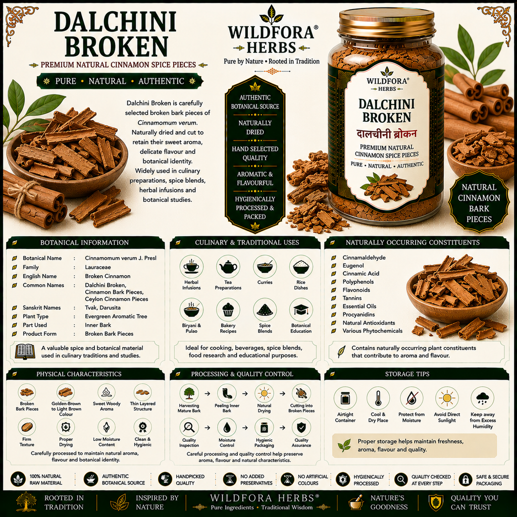 Dalchini Broken Cinnamon Cinnamomum Verum Natural Spice Pieces