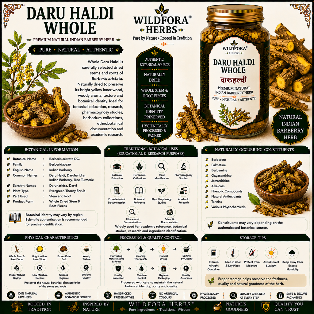 Daru Haldi Whole Berberis Aristata Indian Barberry Herbal