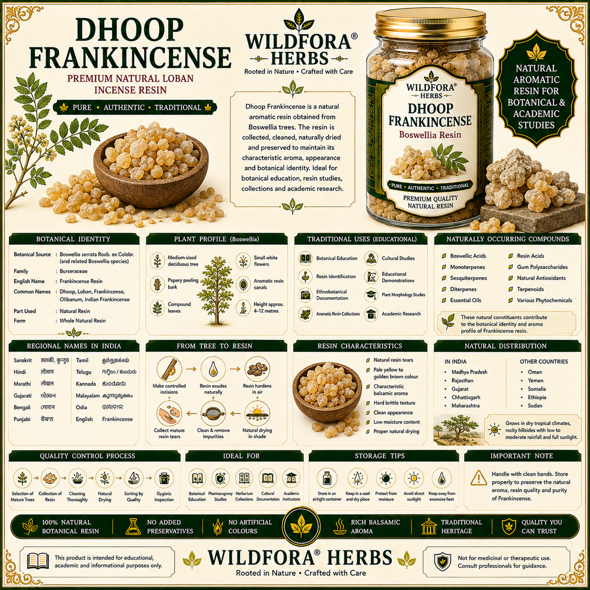Dhoop Frankincense  Natural Loban Incense