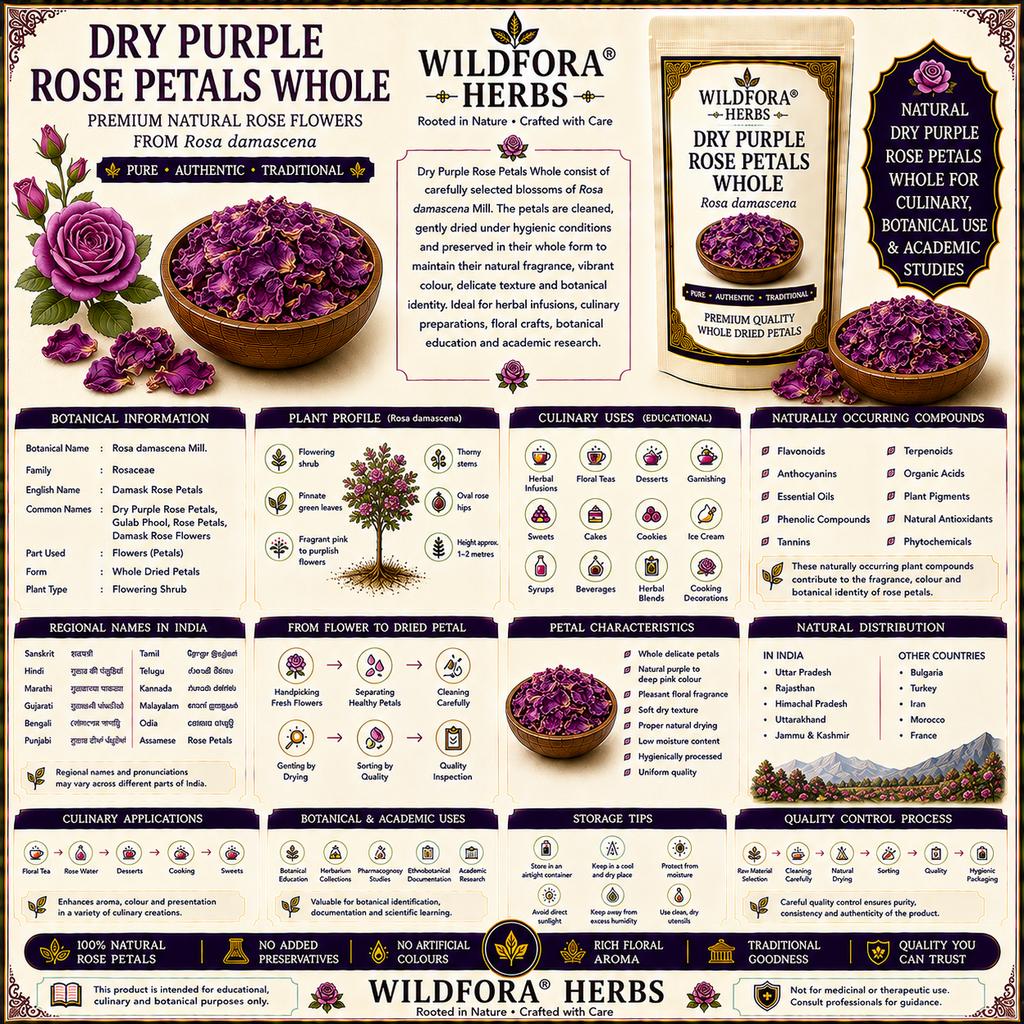 Dry Purple Rose Petals Whole Rosa Damascena Natural Rose Flowers
