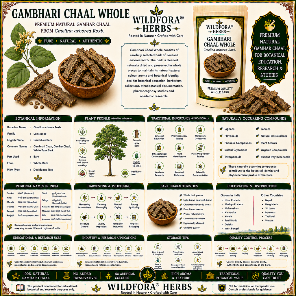 Gambhari Chaal Whole Gmelina Arborea Natural Gamhar Chaal