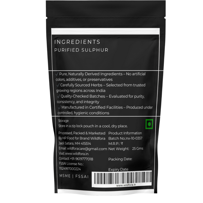 Gandhak Rasayan Tablet | Herbal Sulphur Formula by Wildfora