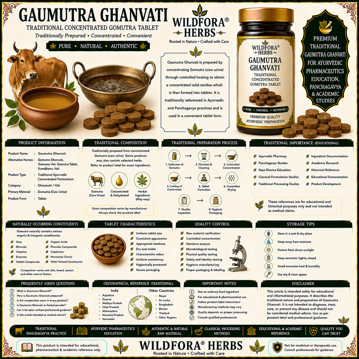 Gaumutra Ghanvati (Gomutra Tablet) | Herbal Concentrated Tablet