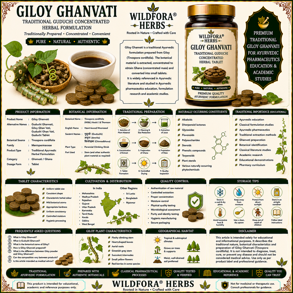 Giloy Ghanvati | गिलोय घनवटी | Guduchi Ghanvati