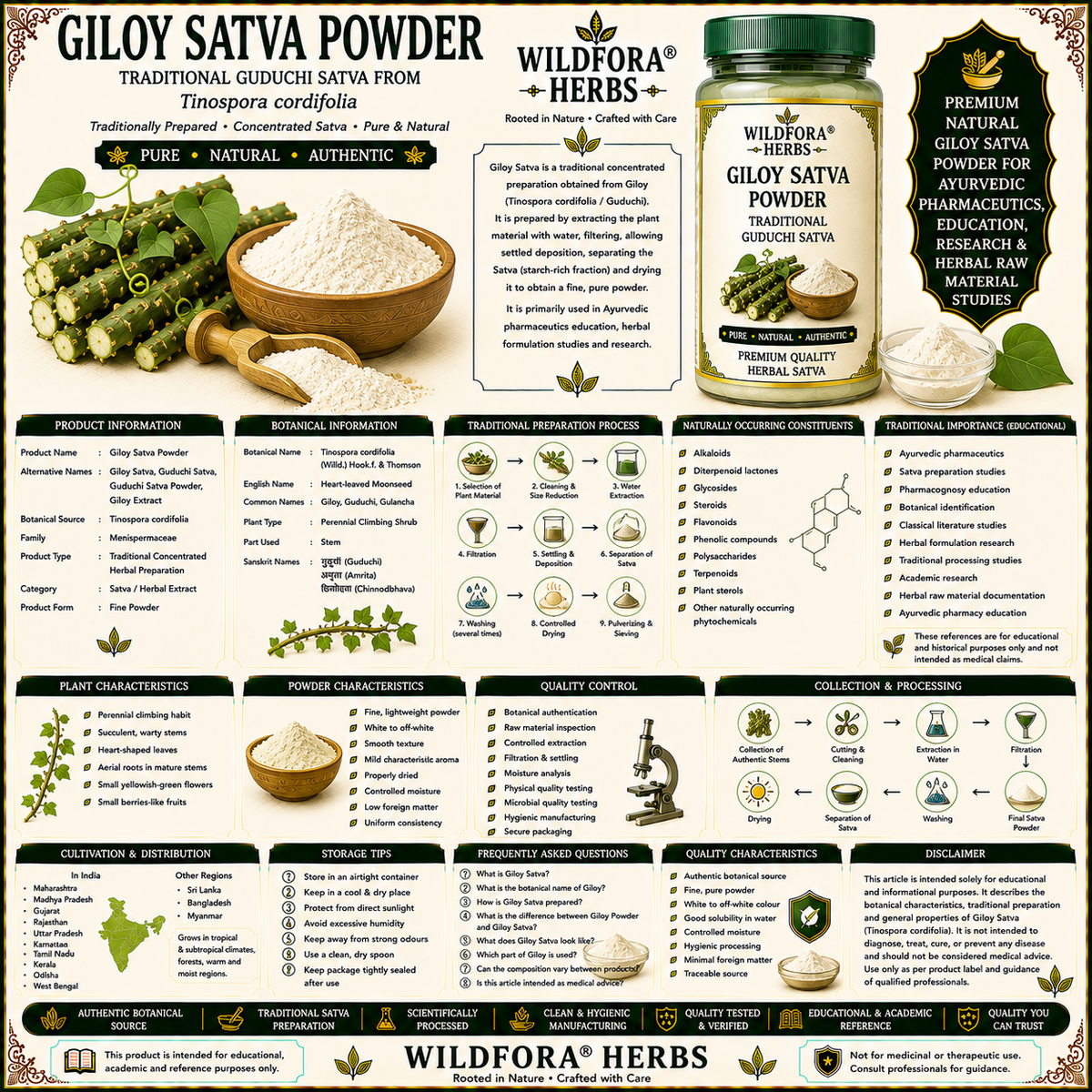 Giloy Satva Powder Tinospora Cordifolia Natural Giloy Extract