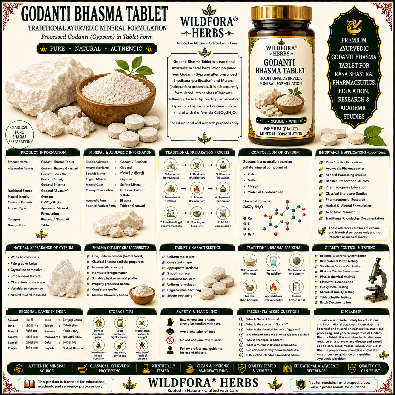 Godanti Bhasma Tablet | Herbal Ghanvati Tablet