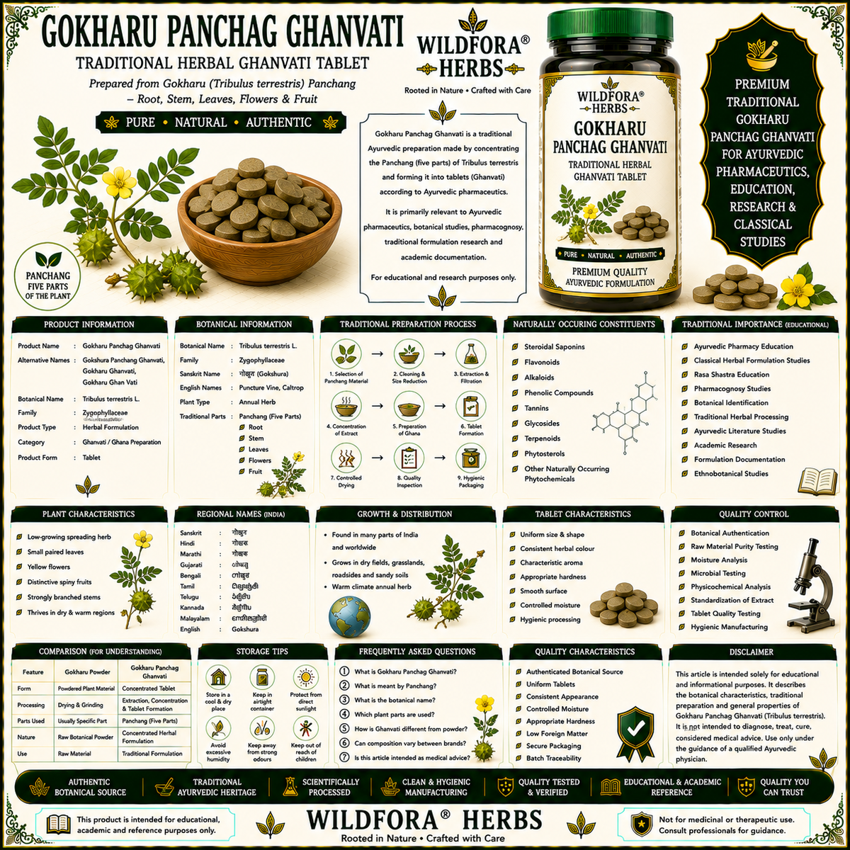 Gokharu Panchag Ghanvati | Herbal Ghanvati Tablet