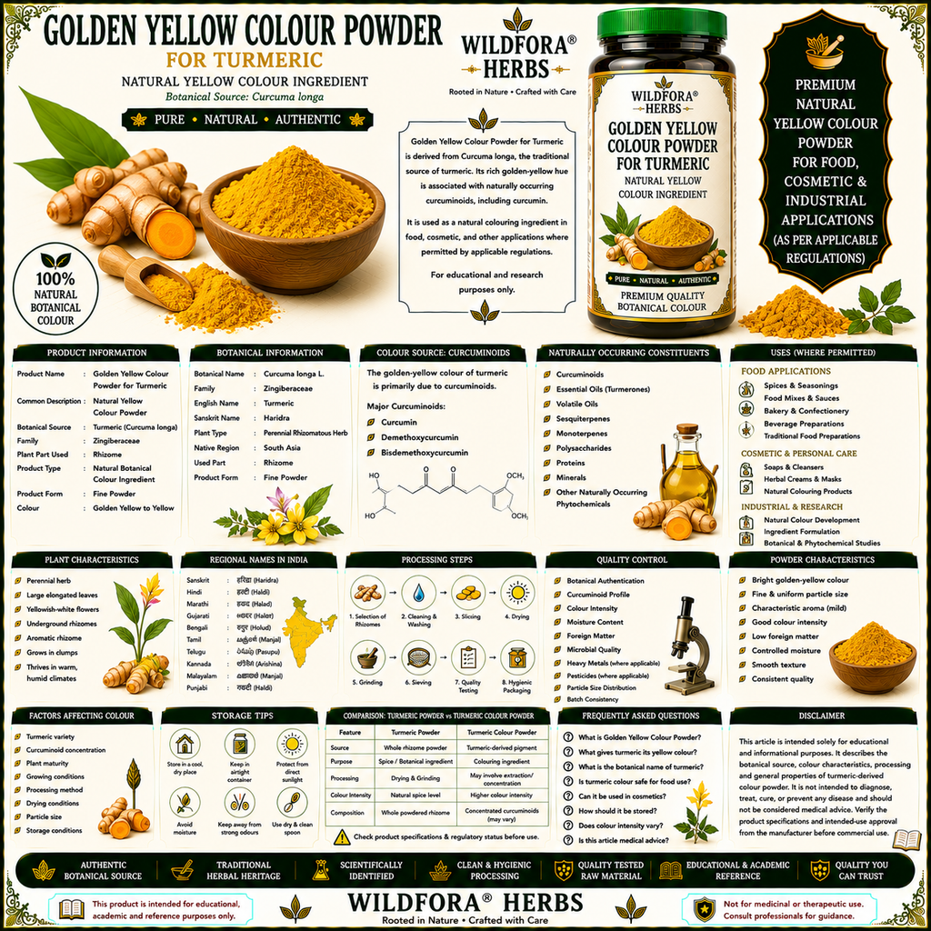 Golden Yellow Colour Powder for Turmeric | Natural Color Powder