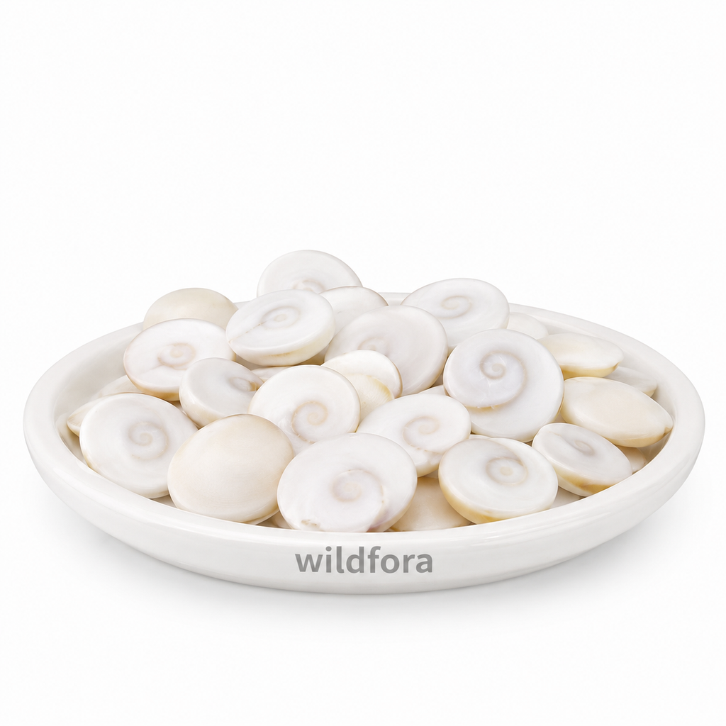 Gomati Chakra White Whole - Premium Natural Gomti Chakra Stone | Decorative & Traditional Use