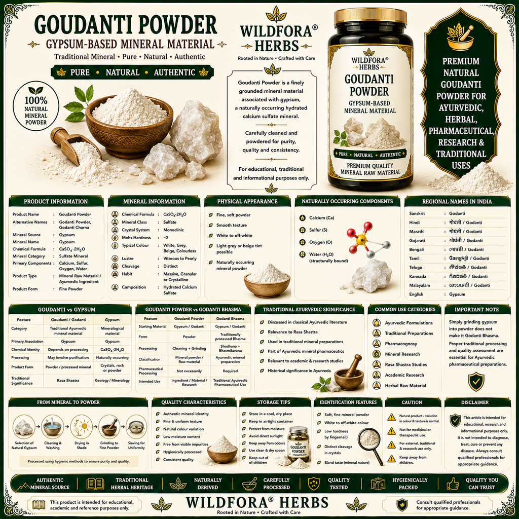 Goudanti Powder Gypsum Based Mineral | Goudanti Churna