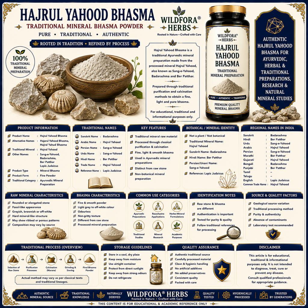 Hajrul Yahood Bhasma Sange Yahood | Mineral Bhasma Powder