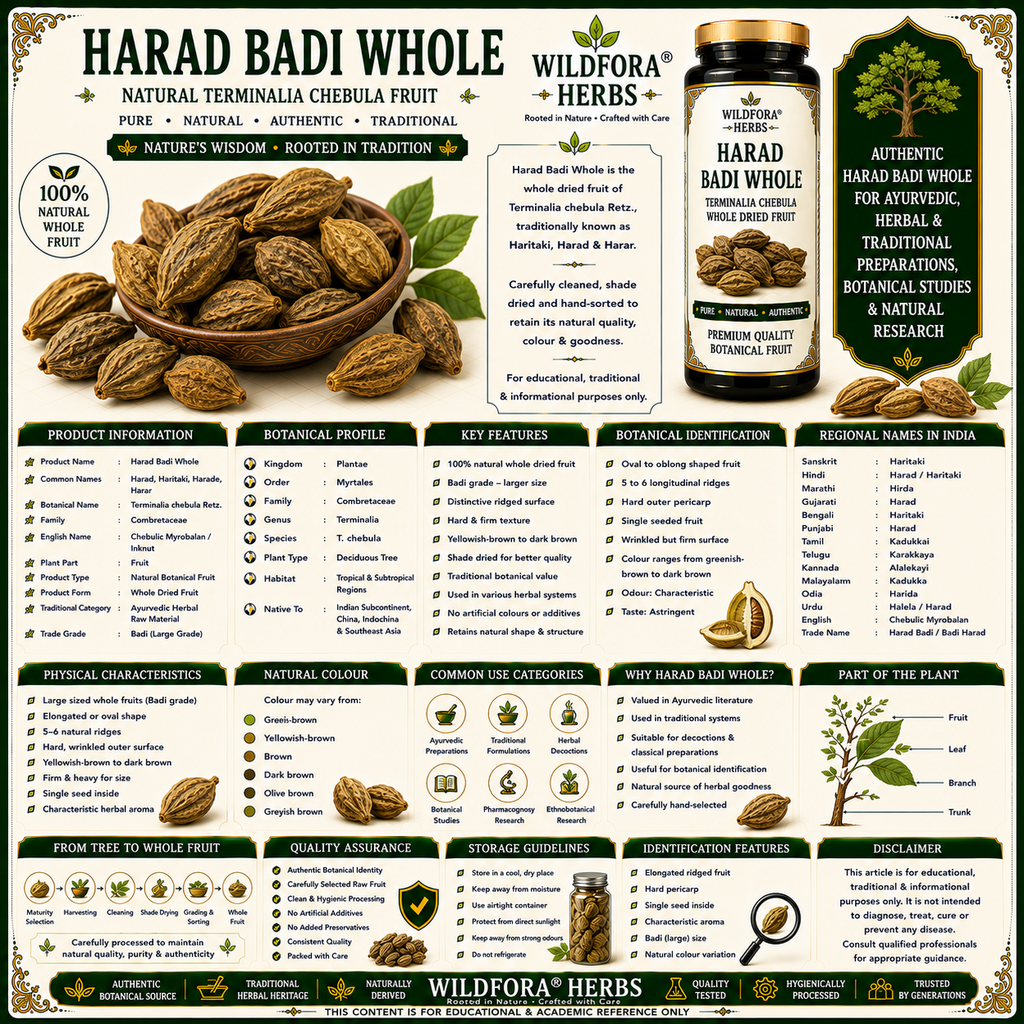 Harad Badi Whole Terminalia Chebula Natural Haritaki Inknut