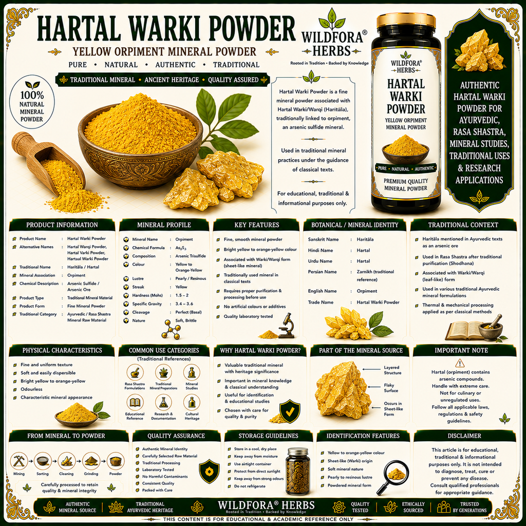 Hartal Warki Powder Yellow Orpiment | Arsenic Sulphide Mineral