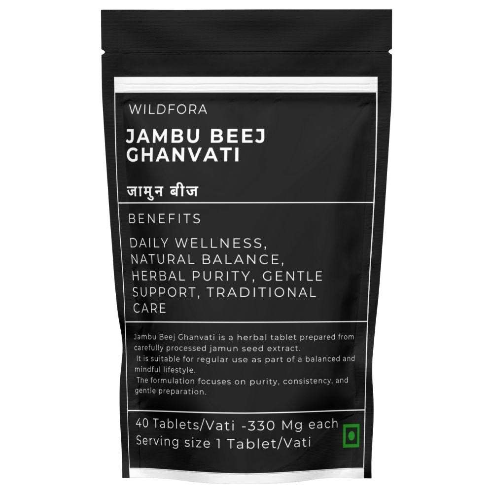 Jambu Beej Ghanvati | Jamun Herbal Tablet