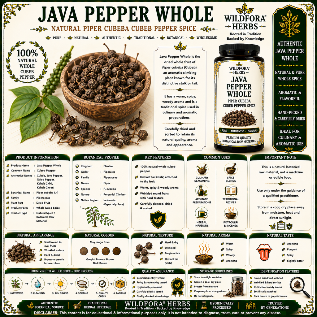 Java Pepper Whole Piper cubeba | Natural Cubeb Pepper Spice