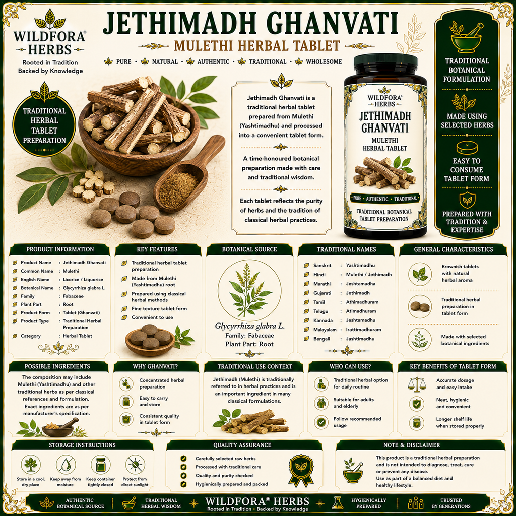 Jethimadh Ghanvati | Mulethi Herbal Tablet