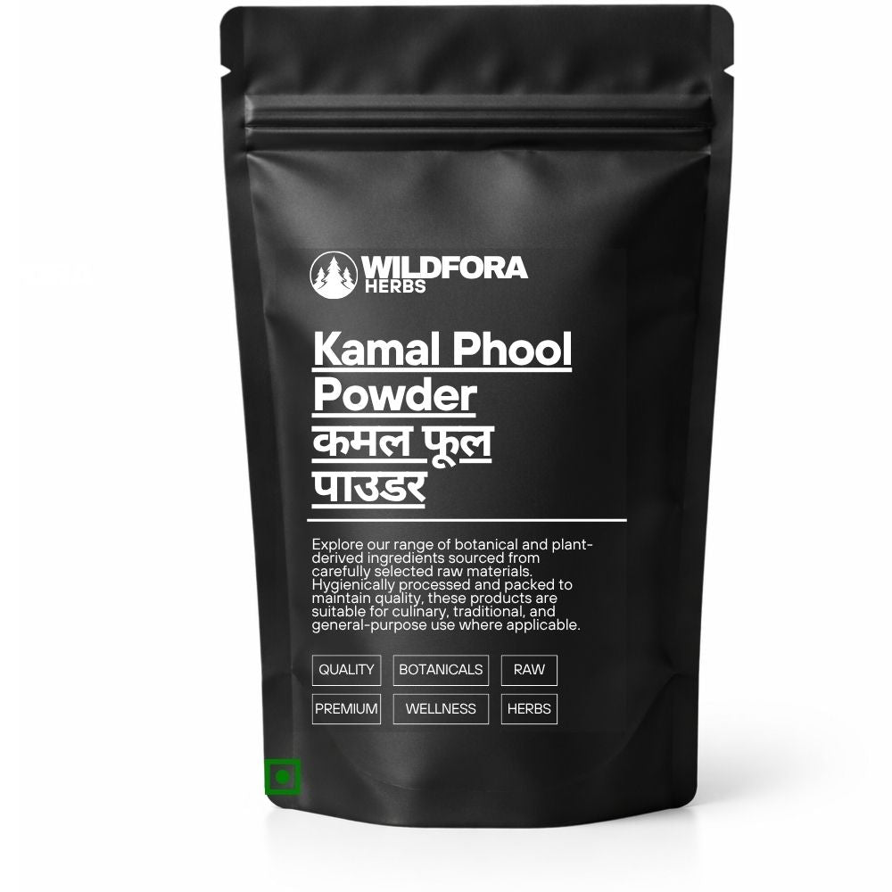 Kamal Phool Powder (Nelumbo nucifera) - Premium Dried Lotus Flower Powder | Botanical Raw Material