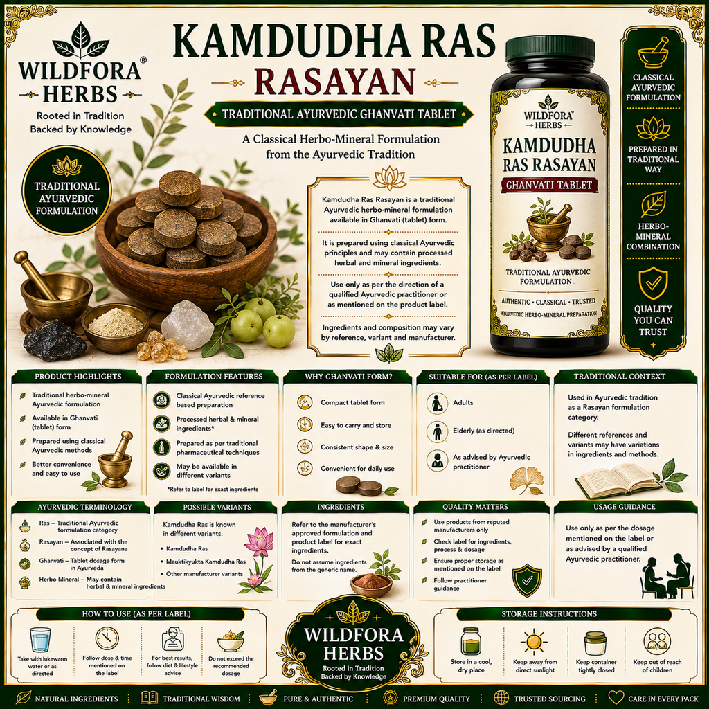 Kamdudha Ras Rasayan | Herbal Ghanvati Tablet
