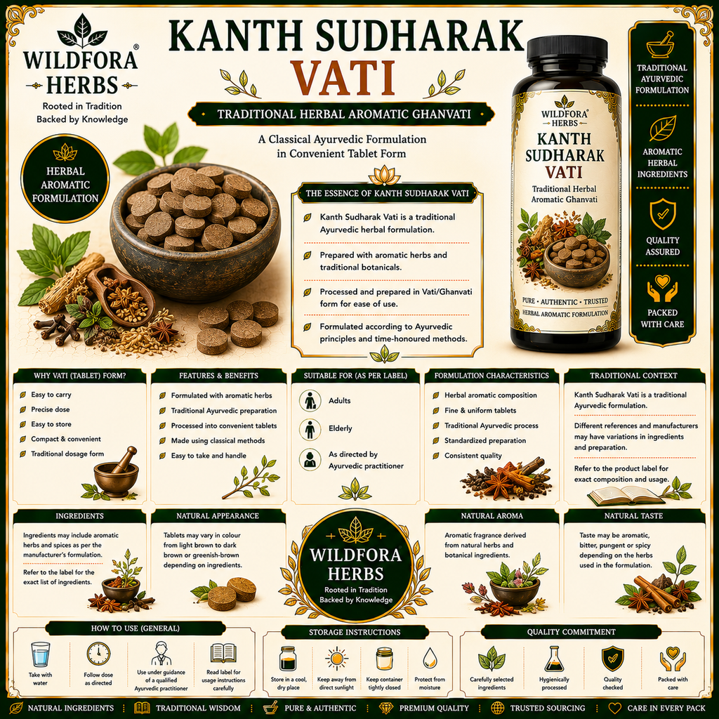 Kanth Sudharak Vati Tablet | Herbal Aromatic Ghanvati
