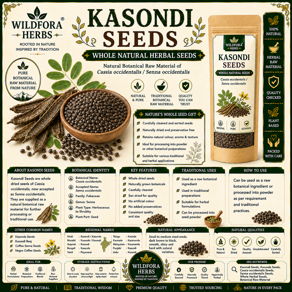 Kasondi Seeds Cassia Occidentalis Whole Natural Herbal Seeds