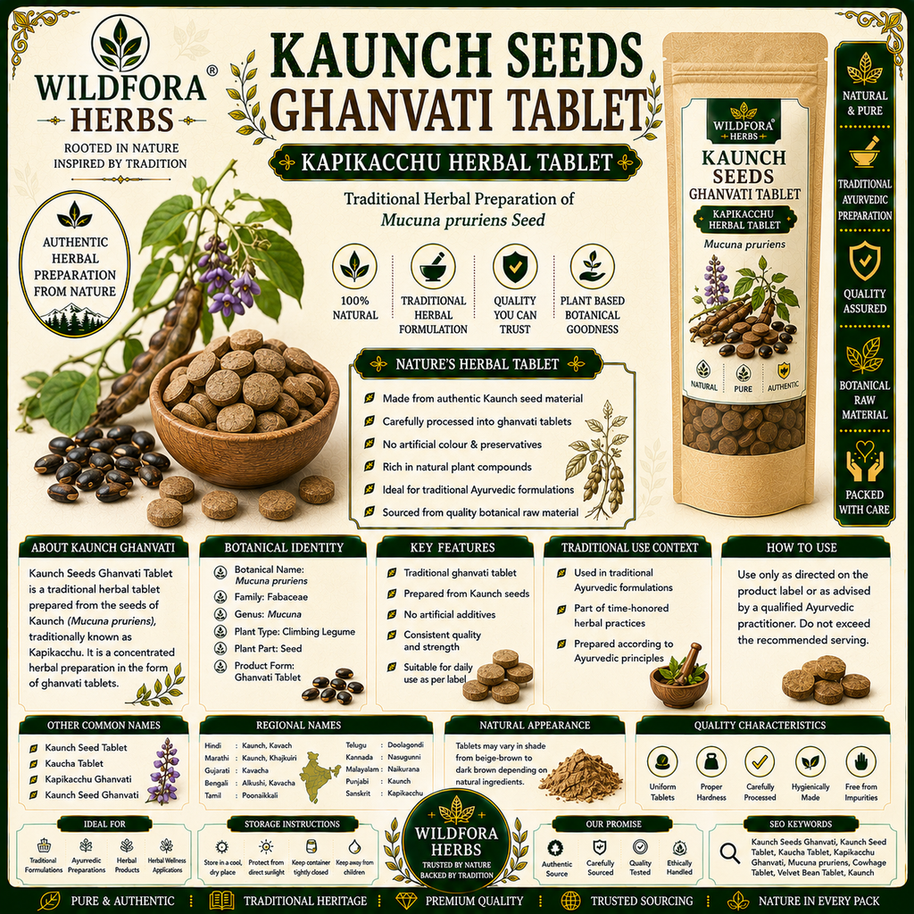 Kaunch Seeds Ghanvati Tablet | Kaucha Herbal Tablet