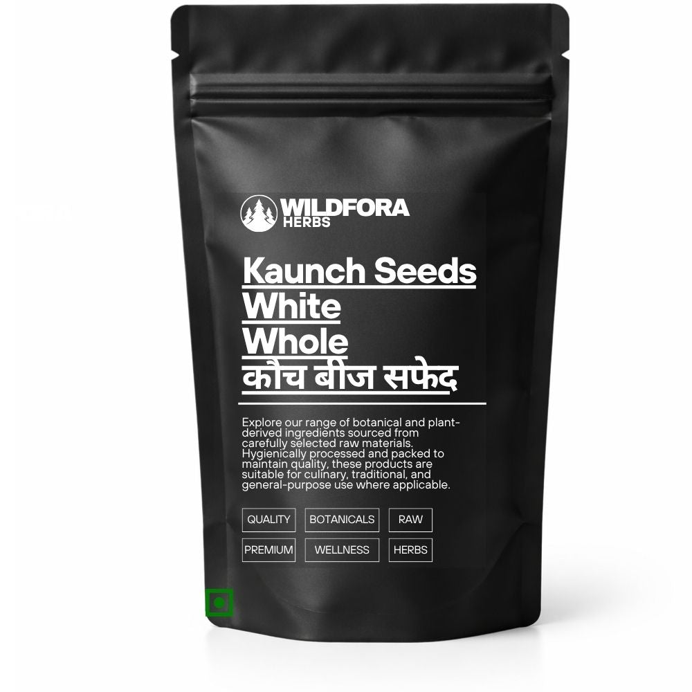 White Kaunch Seeds Whole (Mucuna pruriens) - Premium Natural White Velvet Bean Seeds | Botanical Raw Material