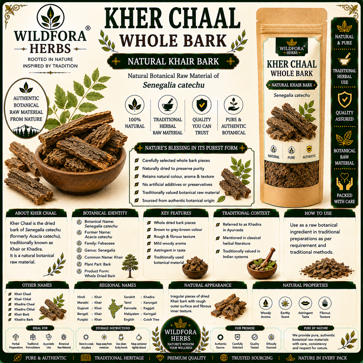 Kher Chaal Senegalia Catechu Bark