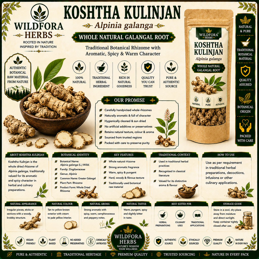 Koshtha Kulinjan Alpinia Galanga Root Whole