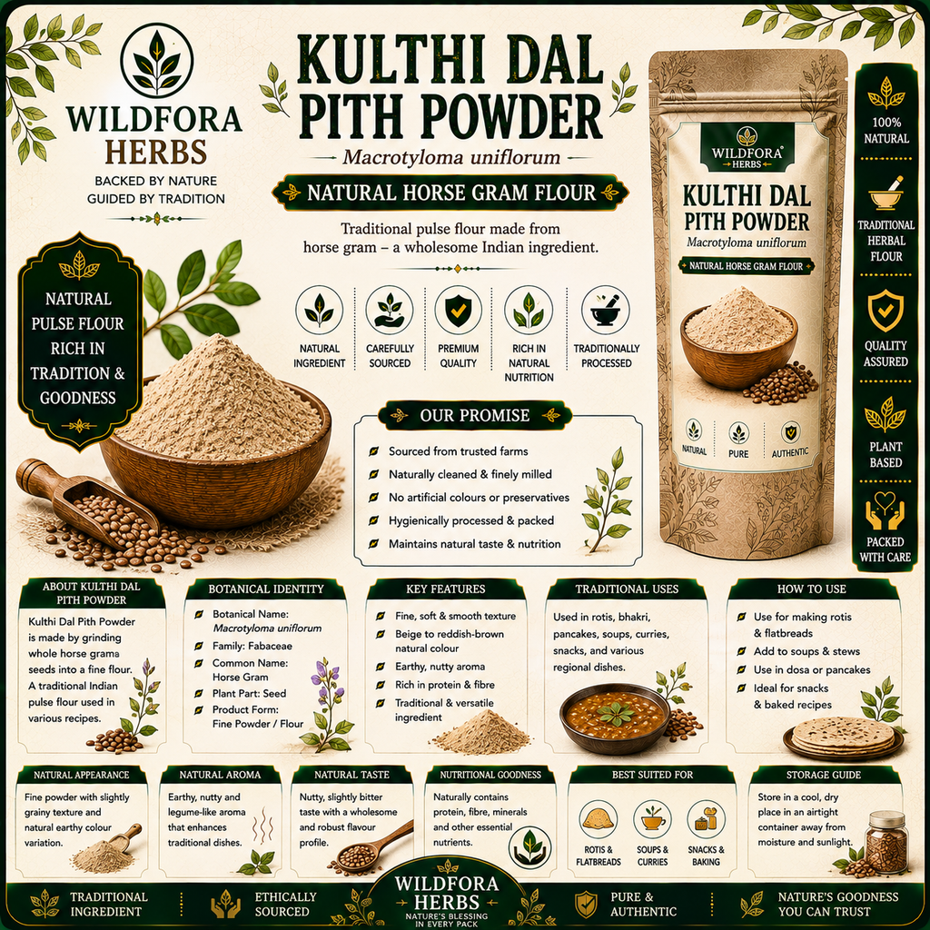 Kulthi Dal Pith Powder Horse Gram Flour Macrotyloma Uniflorum Natural Aatta