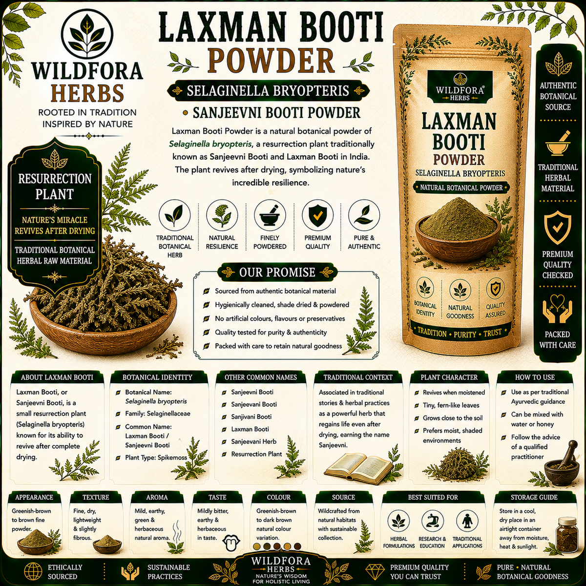 Laxman Booti Powder Selaginella Bryopteris | Sanjeevni Booti Powder