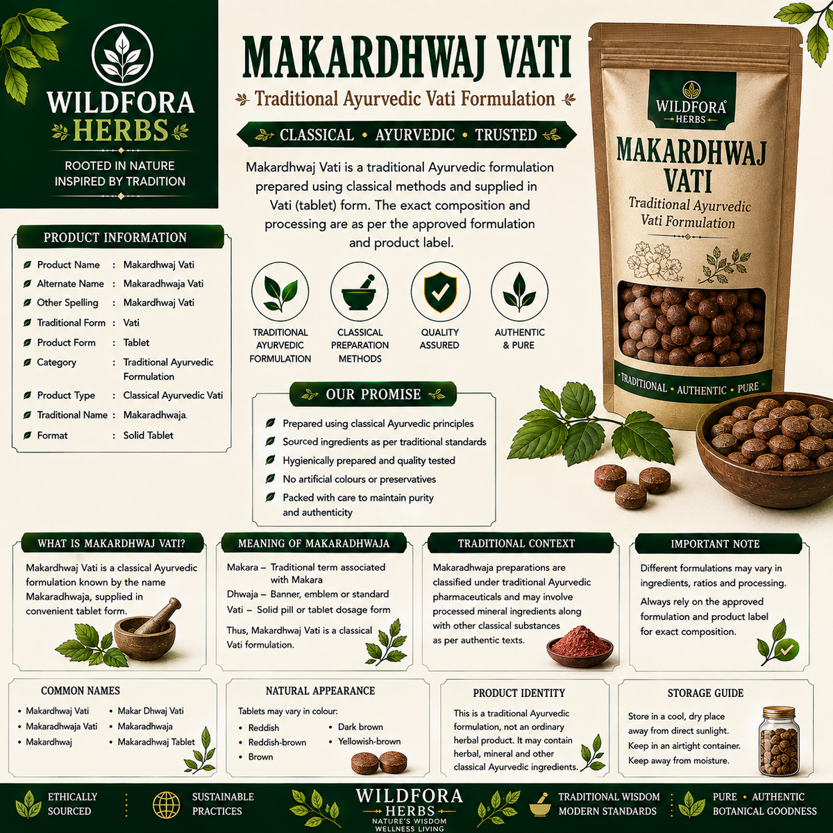Makardhwaj Vati | मकरध्वज वटी | Herbal Tablet Inspired by the Wild Forest