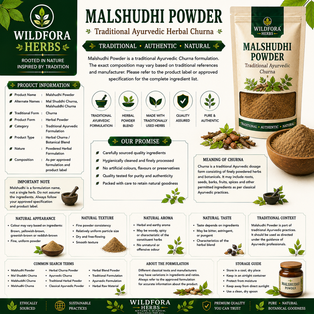 Malshudhi Powder Ayurvedic Herbal Blend Natural Churna