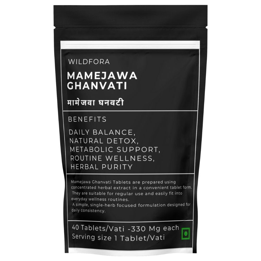 Mamejawa Ghanvati Tablet Ghan Vati (Katvinayi) | Herbal Tablet Inspired by the Wild Forest