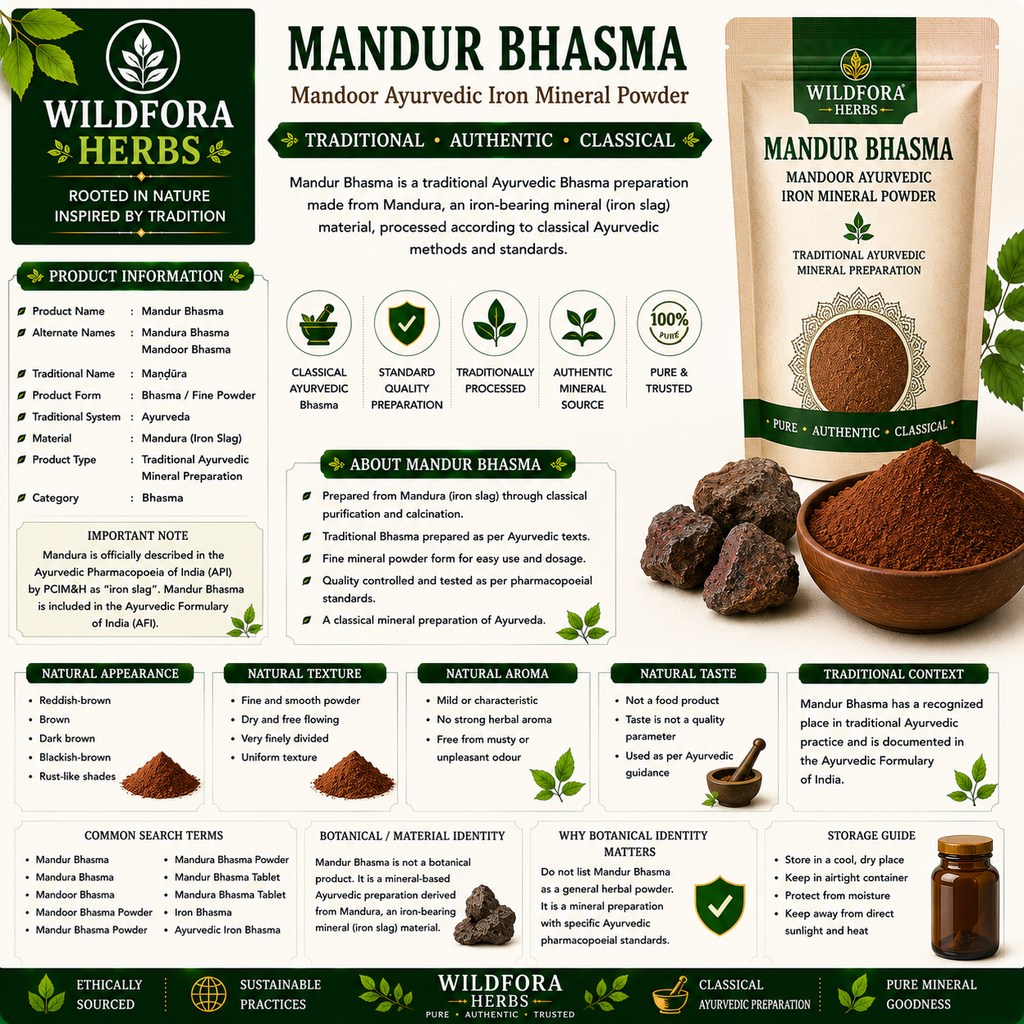 Mandur Bhasma Mandoor Ayurvedic Iron Mineral Powder